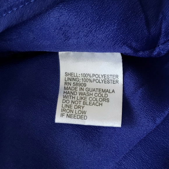 Gianni Bini Blue Ruffle Hem Maxi Skirt Size S - Picture 6 of 6